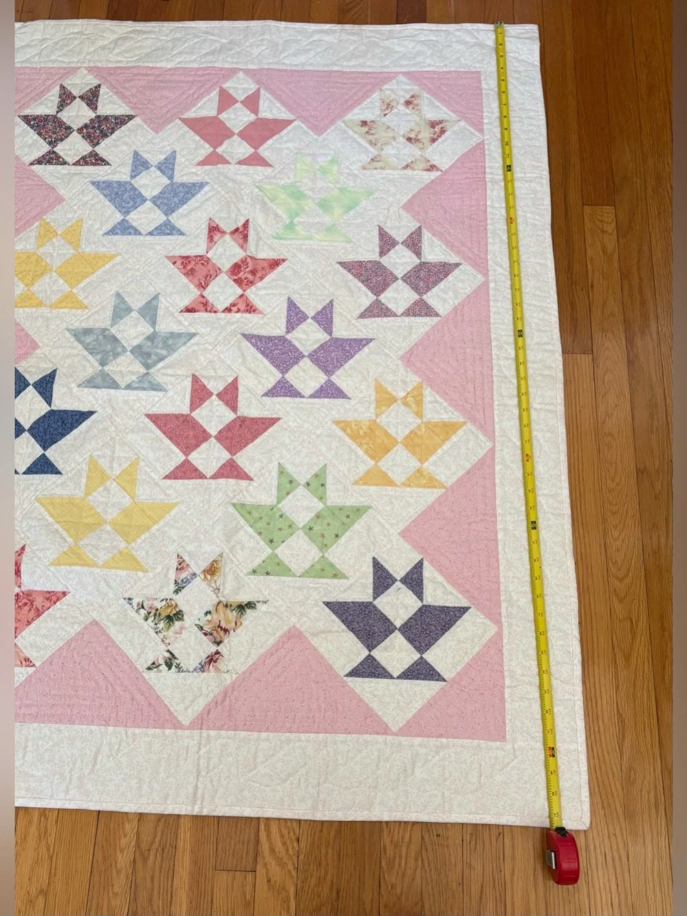 Quilt. New. Lap size or for baby blanket or crib. 40”width and 52”length.
